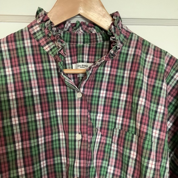 Plaid Isabel Marant blouse - Picture 2 of 4